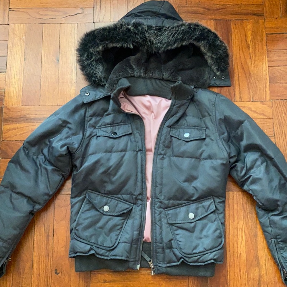TRIPLE FIVE SOUL FEATHERED DOWN BOMBER JACKET